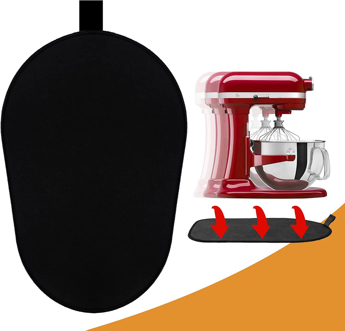 Black Appliance Slider Mat — supplier product photo