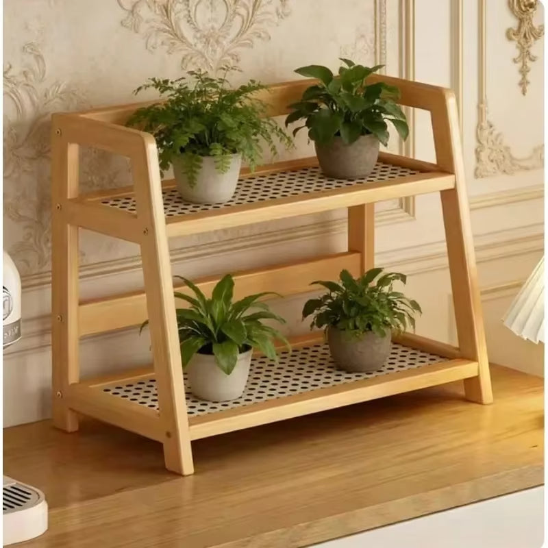 Two-Tier Bamboo Countertop Shelf — supplier product photo