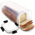 Clear Airtight Bread Box with Black Clips — supplier product photo