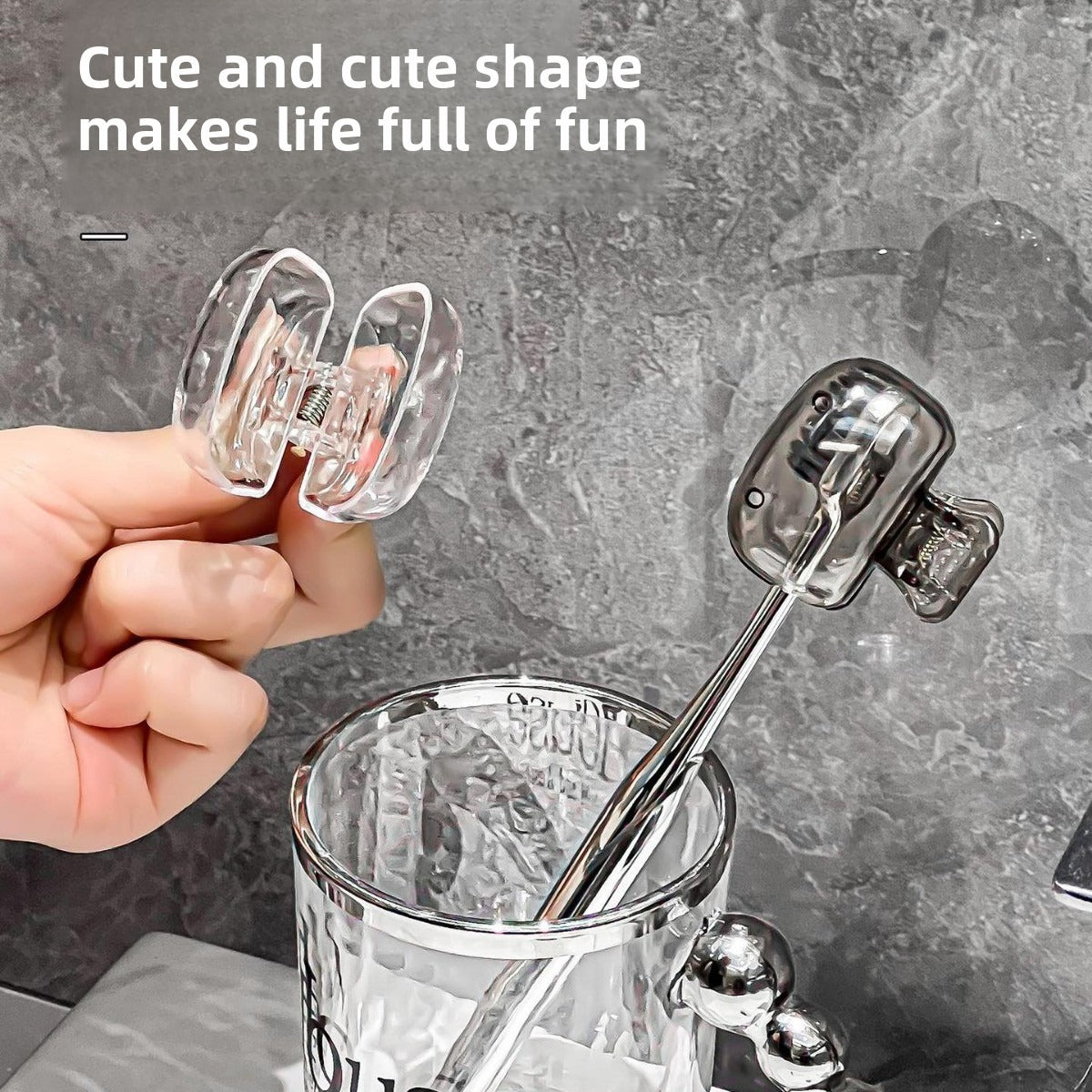 Toothbrush Holder — Translucent Cover Caps — supplier product photo
