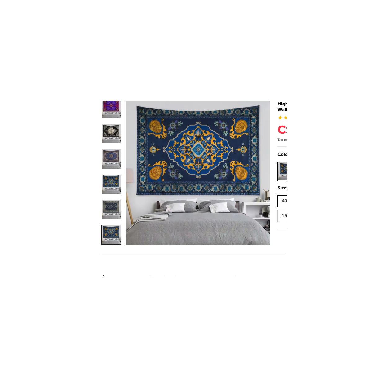 Cozy Haven Moroccan Mandala Tapestry - Large Bohemian Wall Hanging Art Blanket 59x79 Inch - Bedroom supplier reference 2-GT