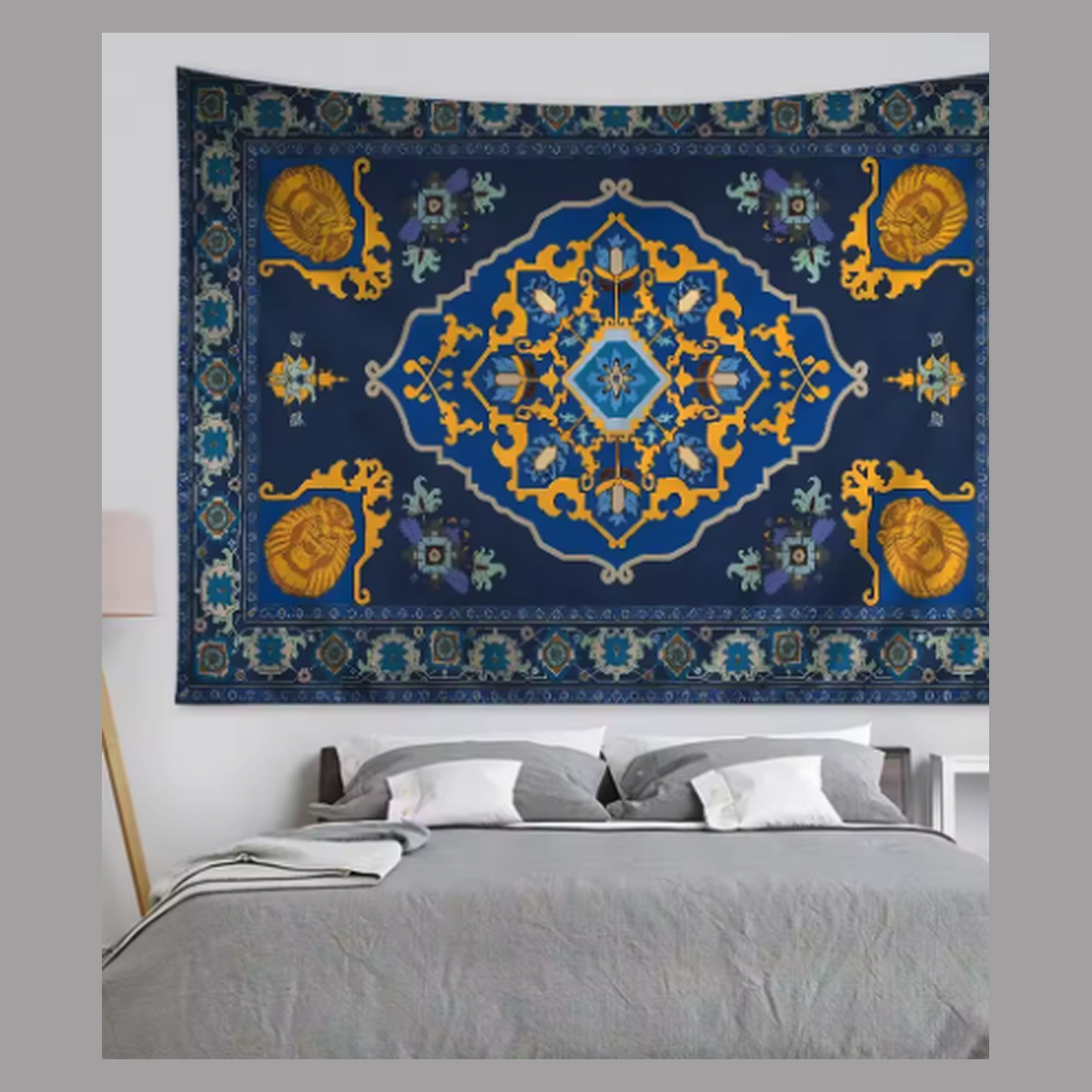 Cozy Haven Moroccan Mandala Tapestry - Large Bohemian Wall Hanging Art Blanket 59x79 Inch - Bedroom supplier reference 2-GT