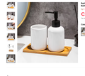 Cozy Haven truthful variant reference for Cozy Haven White Ceramic Soap Dispenser Tray Set - 2-Piece Set