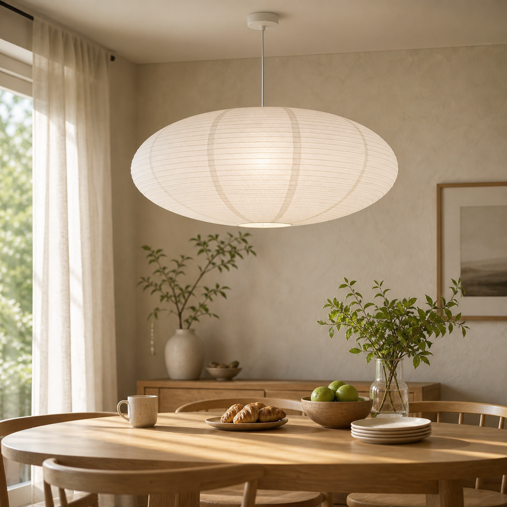 Cozy Haven 2-Piece Oval Paper Lantern Shade Set - 40 cm lifestyle image 3