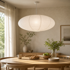 Cozy Haven 2-Piece Oval Paper Lantern Shade Set - 40 cm styled lighting view 3