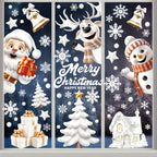 Cozy Haven Christmas Window Sticker Set holiday window view