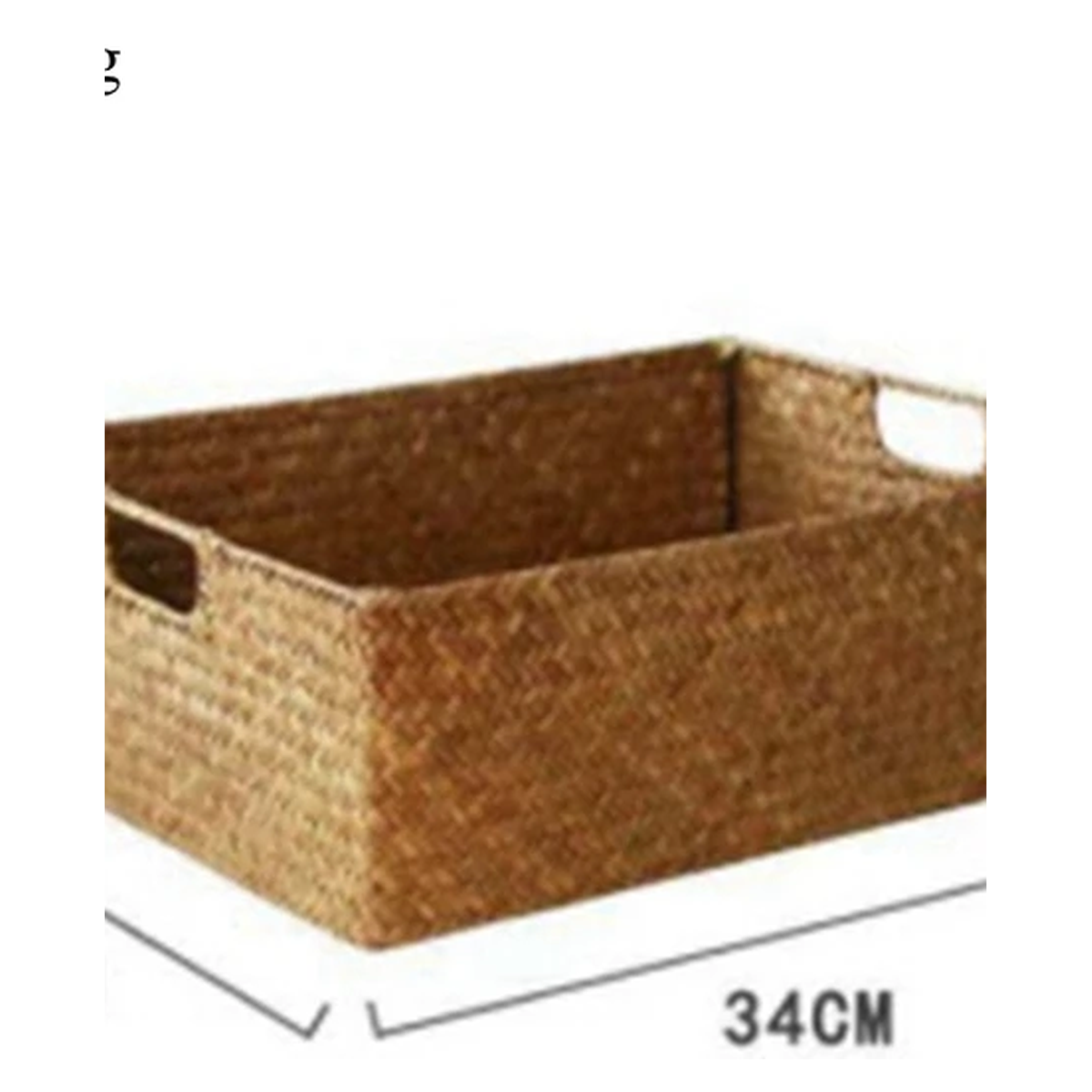 Cozy Haven Rattan Storage Basket Set - 3 Pack Woven Seagrass Organizer Bins with Handles - Living Room supplier reference 25202