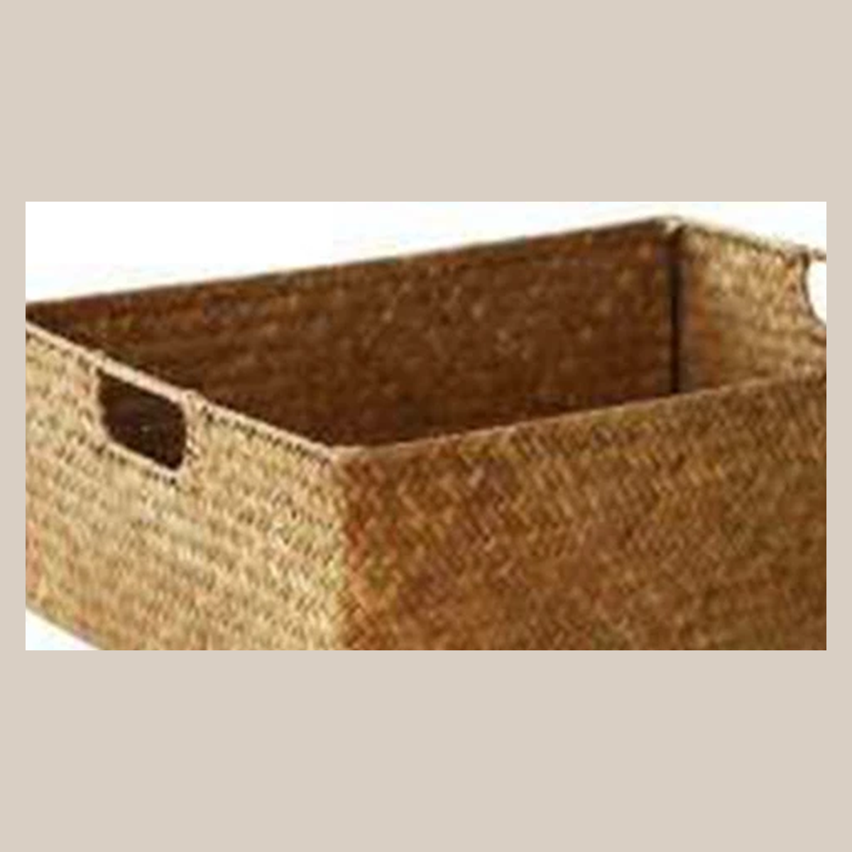 Cozy Haven Rattan Storage Basket Set - 3 Pack Woven Seagrass Organizer Bins with Handles - Living Room supplier reference 25204