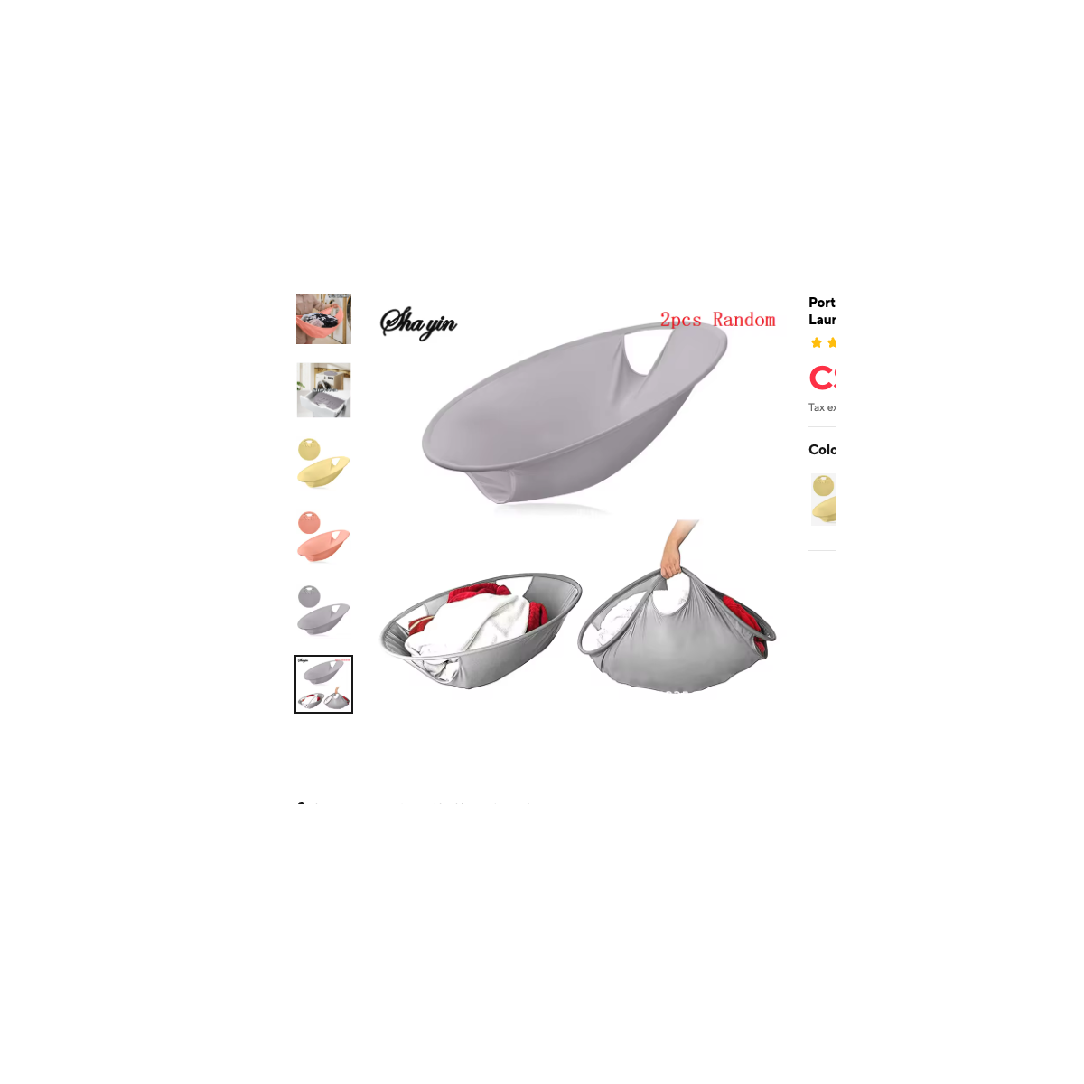 Cozy Haven truthful variant reference for Cozy Haven Collapsible Laundry Basket Hamper - 2pcs Random Color