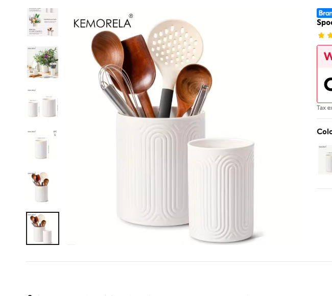 Cozy Haven Ceramic Bathroom Countertop Canister Set supplier reference 2PCS