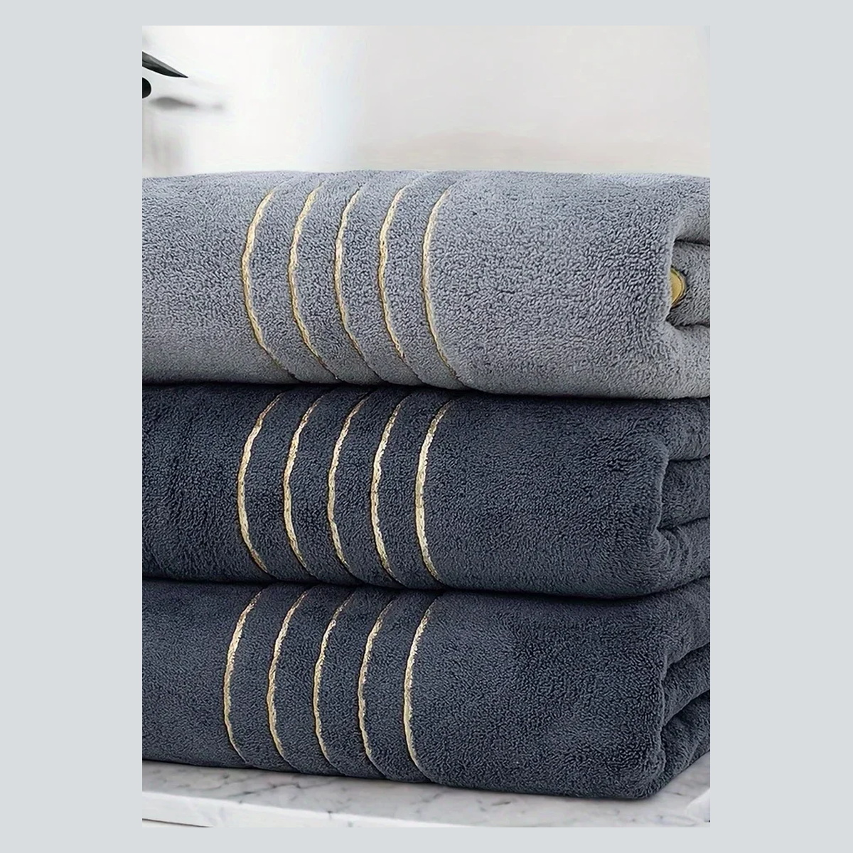 Cozy Haven product image for Cozy Haven Ribbed Quick Dry Bath Mat Set - Three Colors