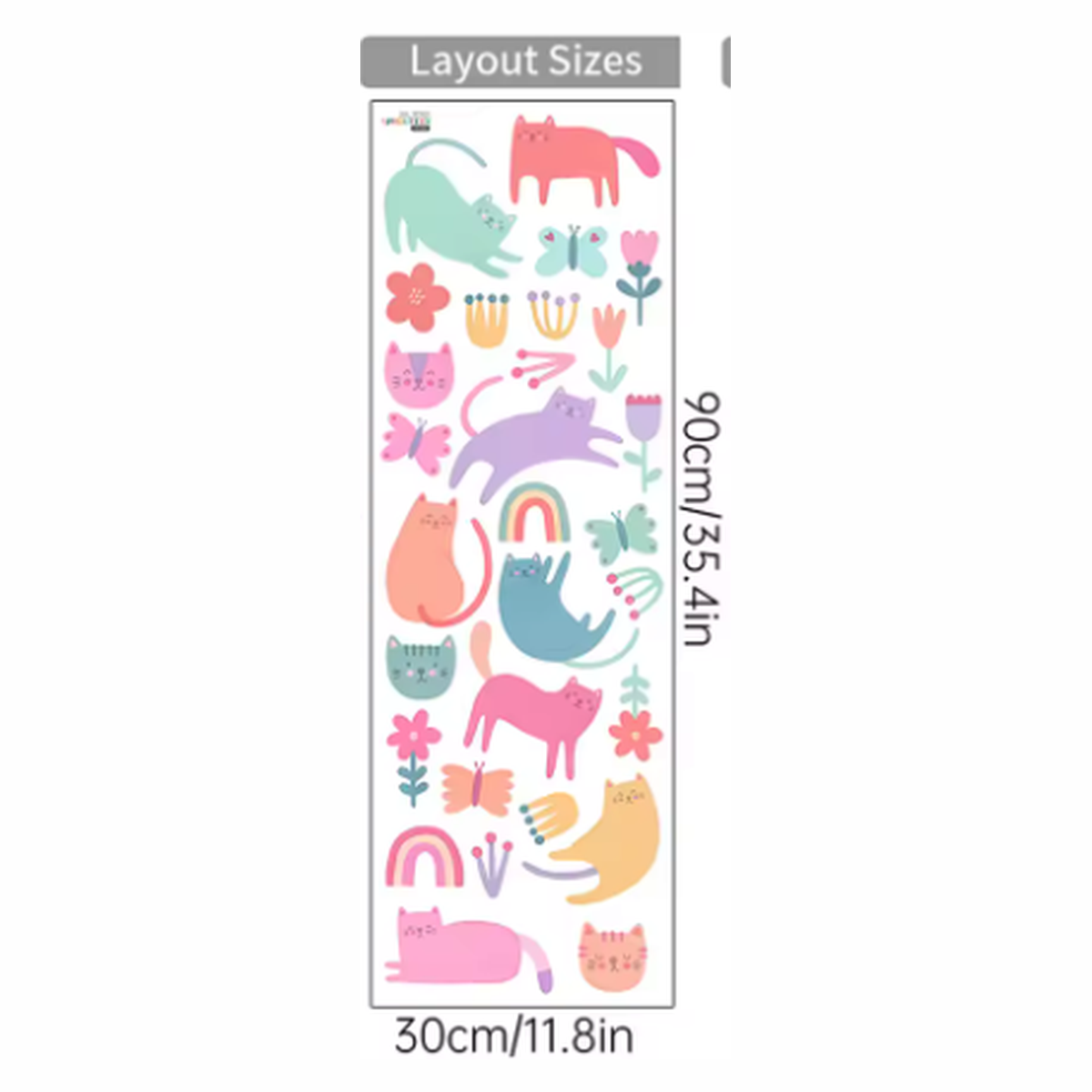 Cozy Haven truthful variant reference for Cozy Haven Removable Nursery Wall Decal Sheets - Cat Decals - 3 Sheets