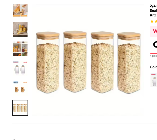 Cozy Haven Ribbed Glass Bathroom Countertop Canister Set supplier reference 4-Pack-1000Ml