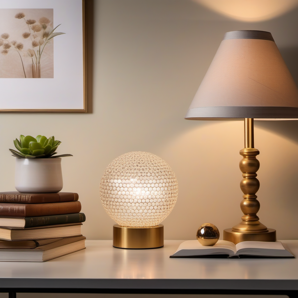 Cozy Haven Cozy Haven Crystal Ball Table Lamp - LED Color Changing Sphere Night Light with Remote Control 6 Inch - Bedroom & Home product image 2