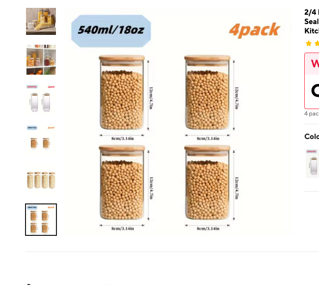 Cozy Haven Ribbed Glass Bathroom Countertop Canister Set supplier reference 4Pack-540Ml