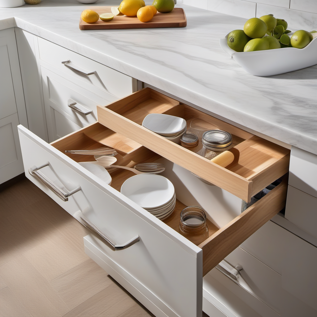 Cozy Haven Cozy Haven Pull-Out Cabinet Drawer Organizer - 2 Tier Sliding Kitchen Storage Rack product image