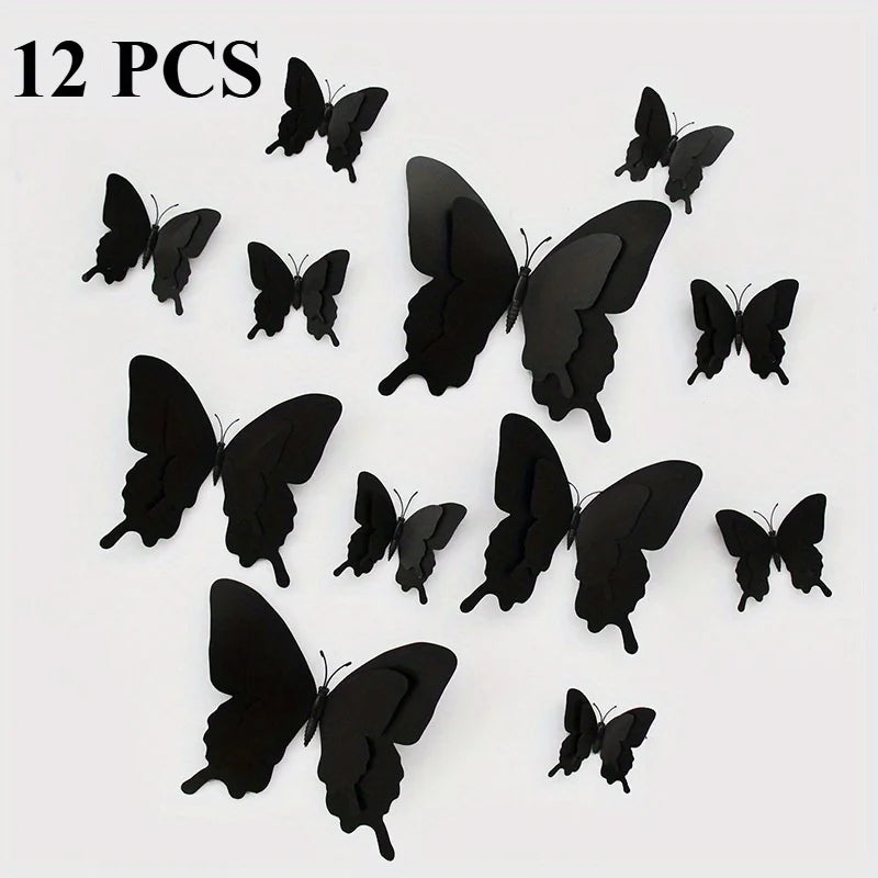 Cozy Haven Cozy Haven 3D Butterfly Wall Stickers Set - 12 Piece Removable Reusable Decal Collection product image 9