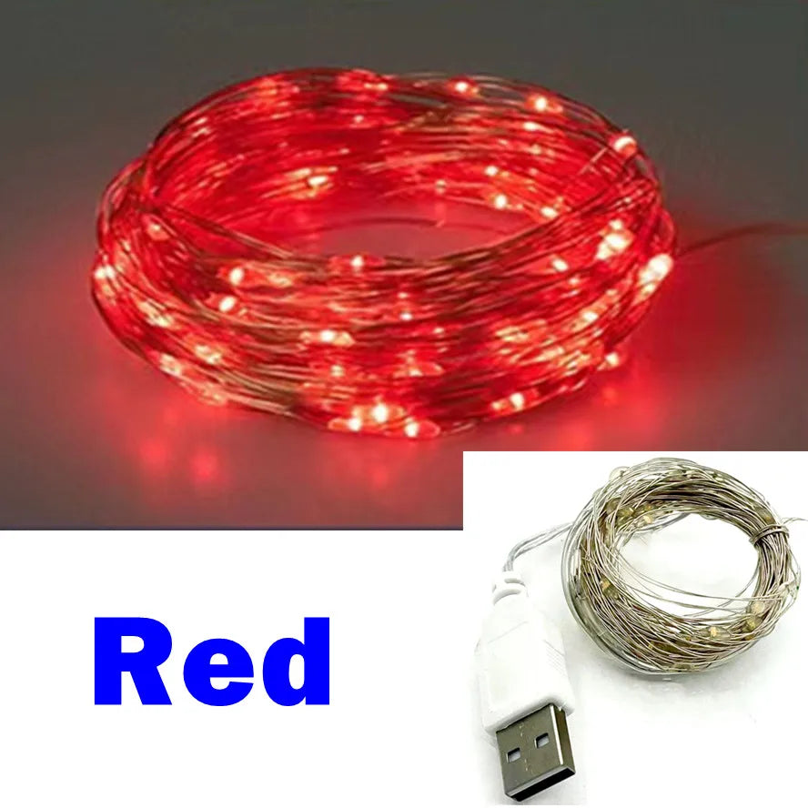 Cozy Haven Cozy Haven USB LED String Lights - Waterproof Copper Wire Fairy Lights for Party and Wedding product image 9