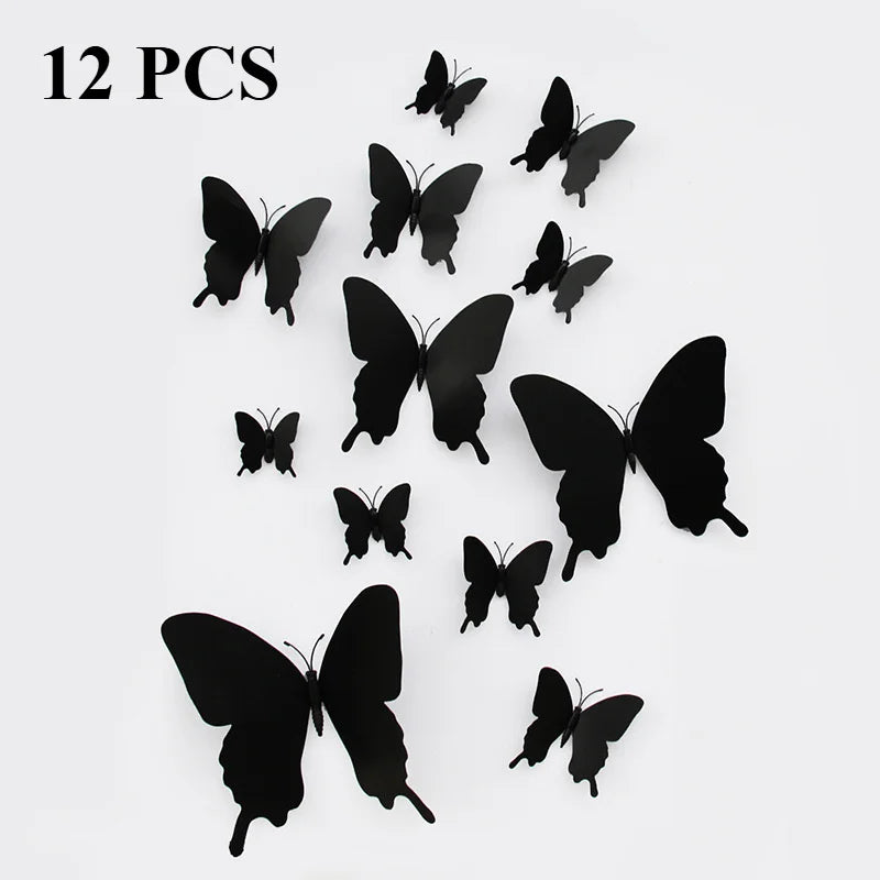 Cozy Haven Cozy Haven 3D Butterfly Wall Stickers Set - 12 Piece Removable Reusable Decal Collection product image 7