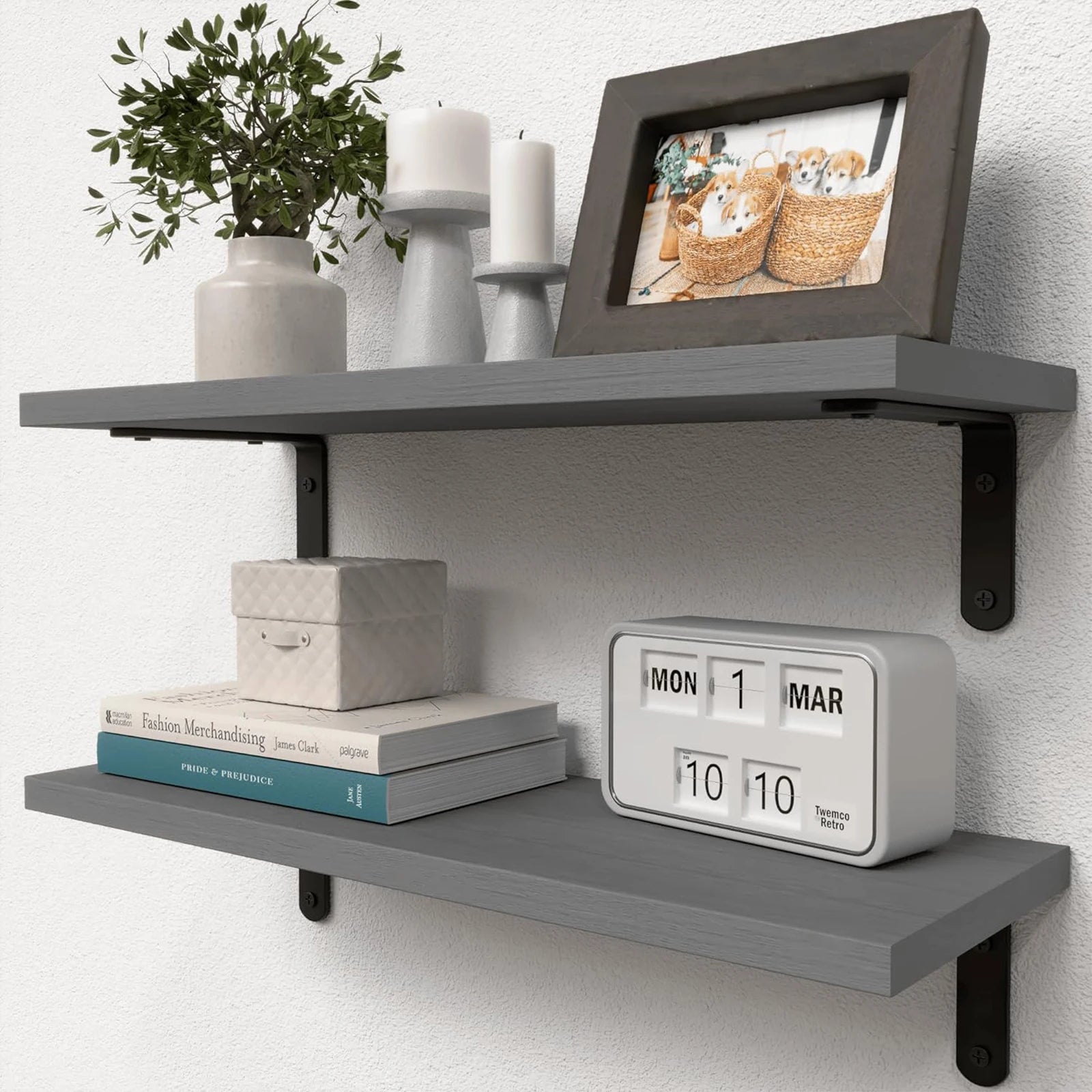 Cozy Haven Cozy Haven Wooden Floating Shelves Set - 2 Pack Wall Mounted Storage - Living Room product image 8