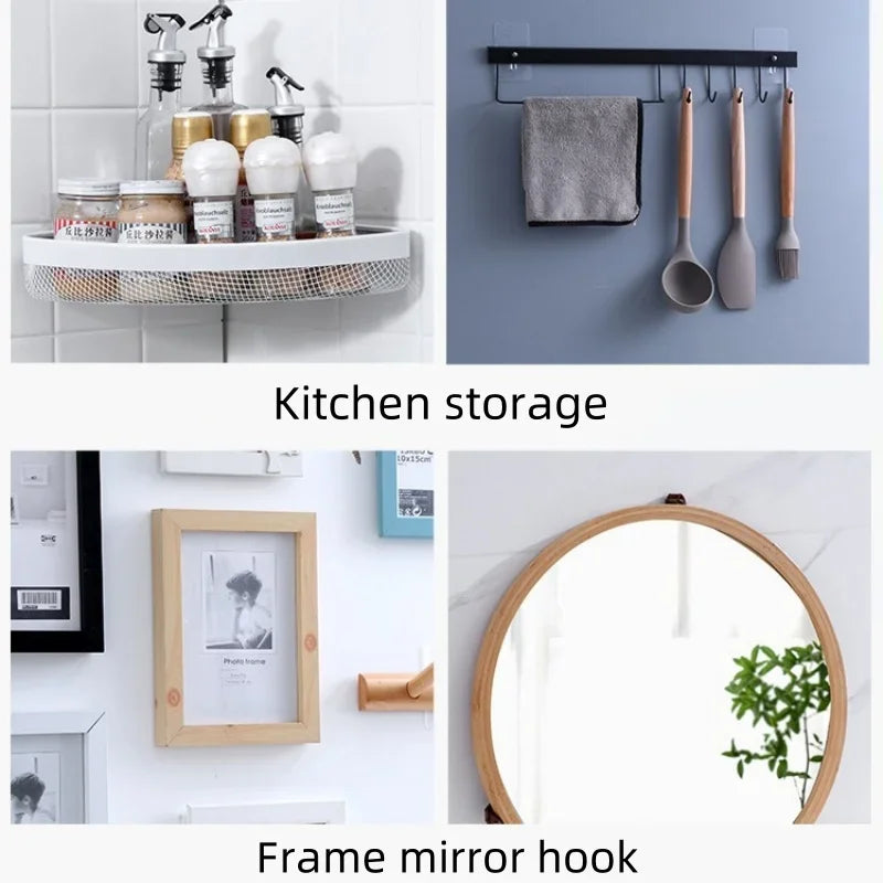 Cozy Haven Cozy Haven Self-Adhesive Wall Hooks Set - Transparent Strong Picture Frame Hangers product image 2