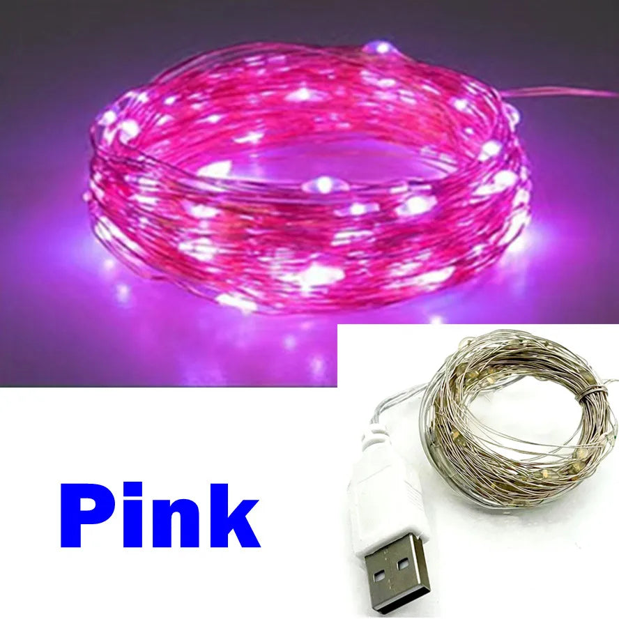 Cozy Haven Cozy Haven USB LED String Lights - Waterproof Copper Wire Fairy Lights for Party and Wedding product image 11