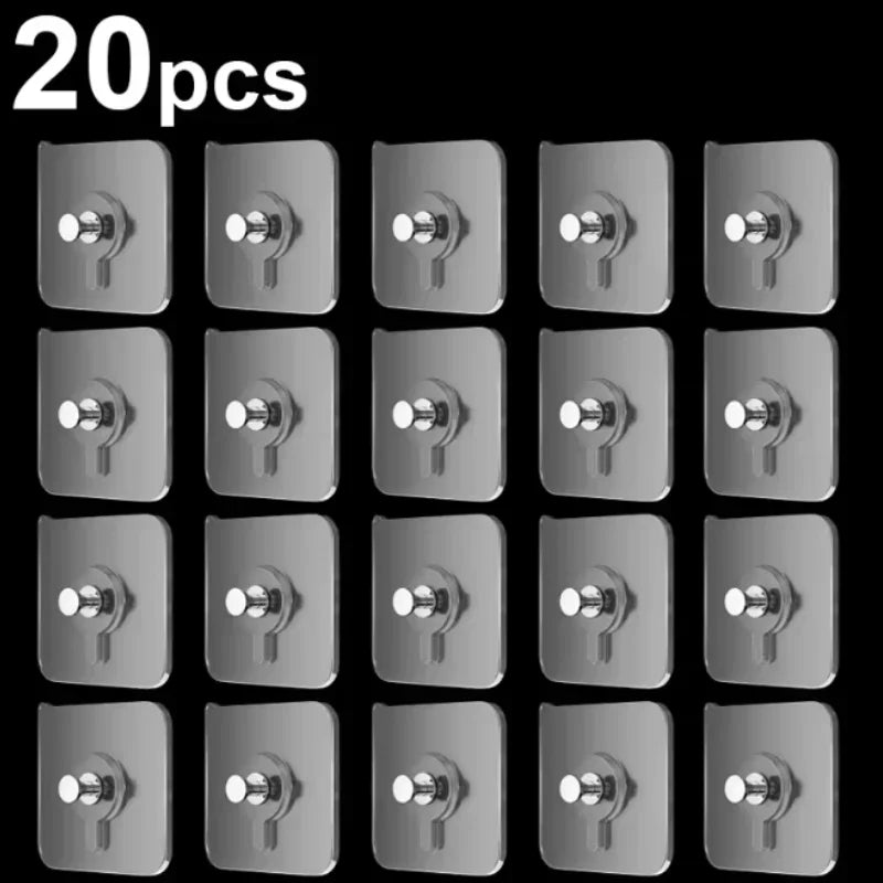 Cozy Haven Cozy Haven Self-Adhesive Wall Hooks Set - Transparent Strong Picture Frame Hangers product image 7