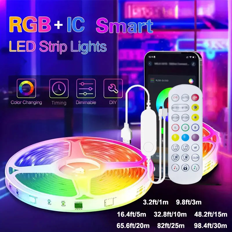 Cozy Haven Cozy Haven Smart WiFi LED Strip Lights - App Control RGBIC Flexible Tape - Alexa Compatible product image