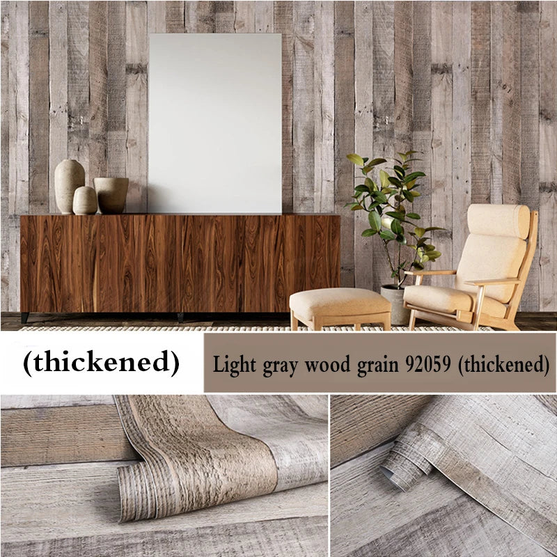 Cozy Haven Cozy Haven Retro Wood Grain Peel and Stick Wallpaper - Removable Self-Adhesive Vinyl Wall Covering product image 10