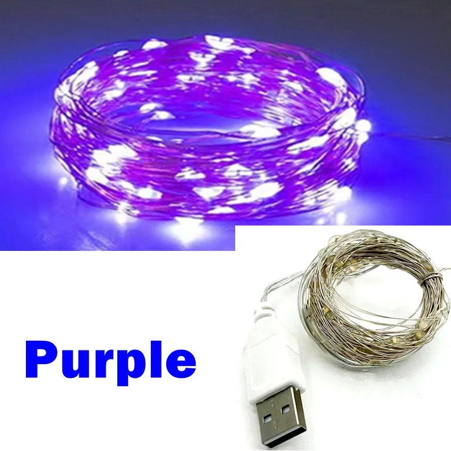 Cozy Haven Cozy Haven USB LED String Lights - Waterproof Copper Wire Fairy Lights for Party and Wedding product image 10