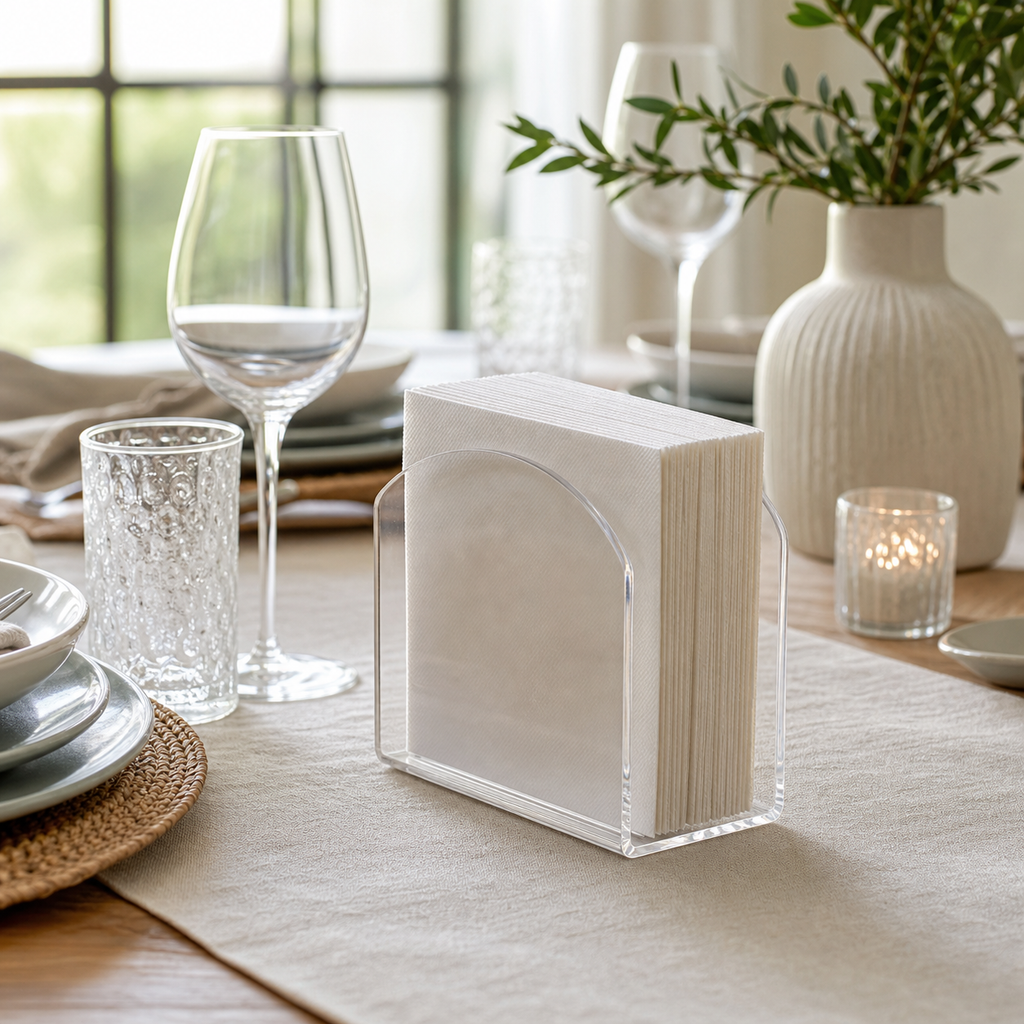 Cozy Haven Acrylic Napkin Holder lifestyle image 2