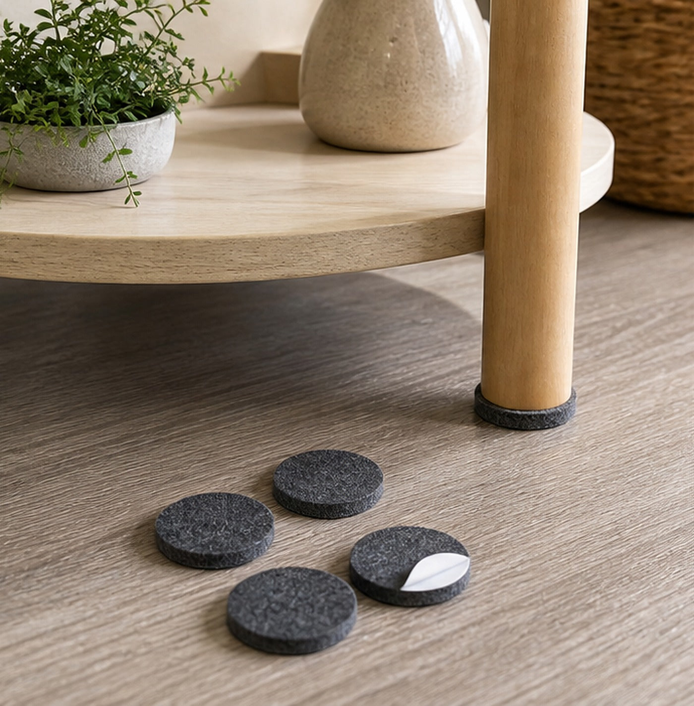 Cozy Haven Adhesive Furniture Felt Pads lifestyle image 2