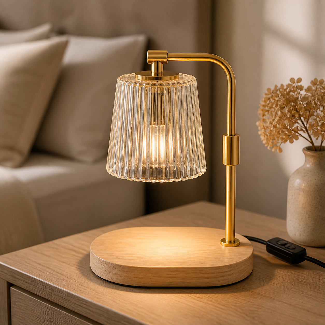 Cozy Haven Arched Candle Warmer Lamp lifestyle image 2 for Lamp Only - Style B