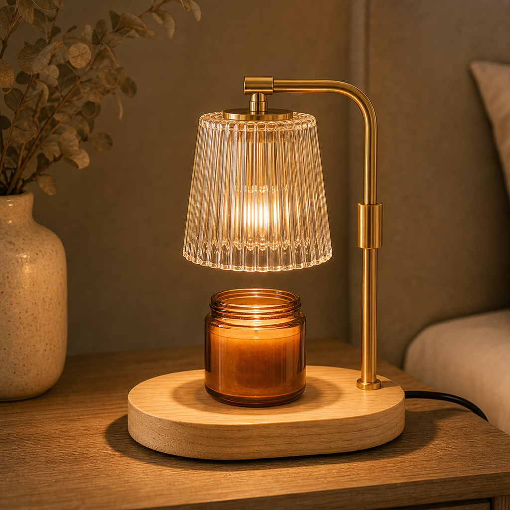 Cozy Haven Arched Candle Warmer Lamp lifestyle image 3 for Lamp + Candle - Style A