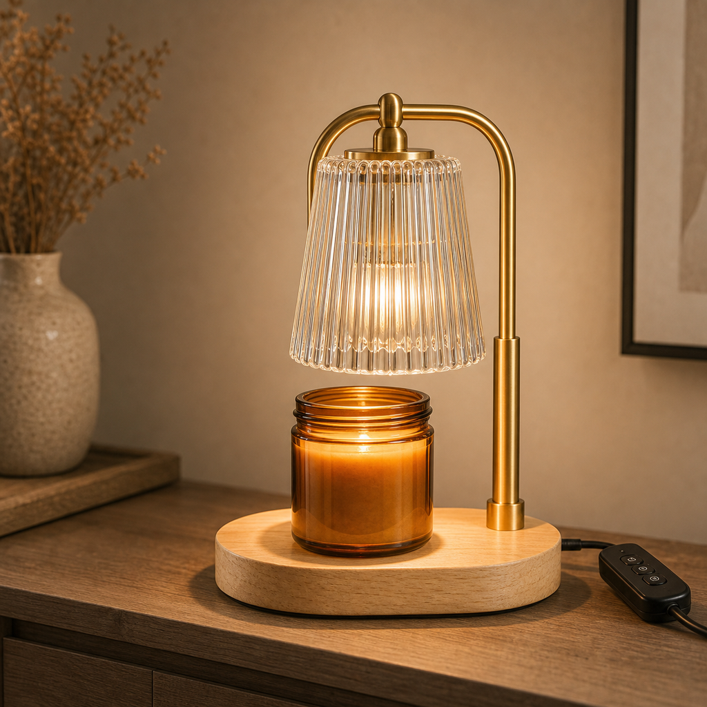 Cozy Haven Arched Candle Warmer Lamp lifestyle image 4 for Lamp + Candle - Style B