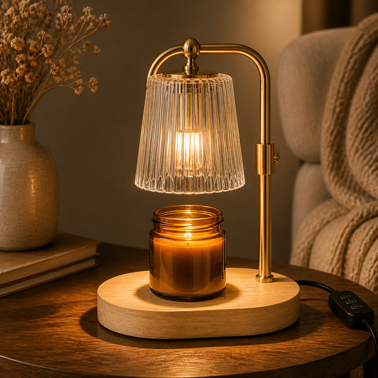 Cozy Haven Arched Candle Warmer Lamp lifestyle image 7 for Lamp + Candle - Style C
