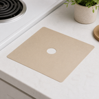 Cozy Haven Stove Burner Liners - beige single stove burner liner