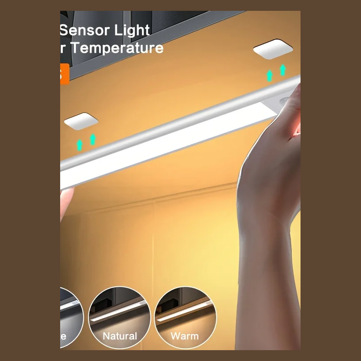 Cozy Haven truthful variant reference for Cozy Haven LED Motion Sensor Light - Wireless USB Under Cabinet Light Kitchen Bedroom Lighting - Black 20cm