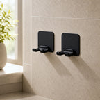 Cozy Haven Adhesive Razor Holder bathroom lifestyle - Black Razor Holders / 2 Pieces