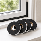 Cozy Haven Foam Window Seal Tape - Black / 4 Rolls (8 m)