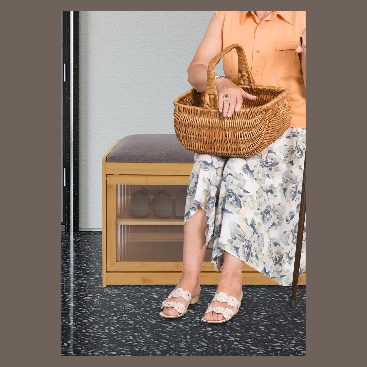 Cozy Haven 2-Tier Narrow Shoe Rack Bench supplier reference Black