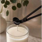 Cozy Haven Black Stainless Candle Wick Trimmer styled home view 2