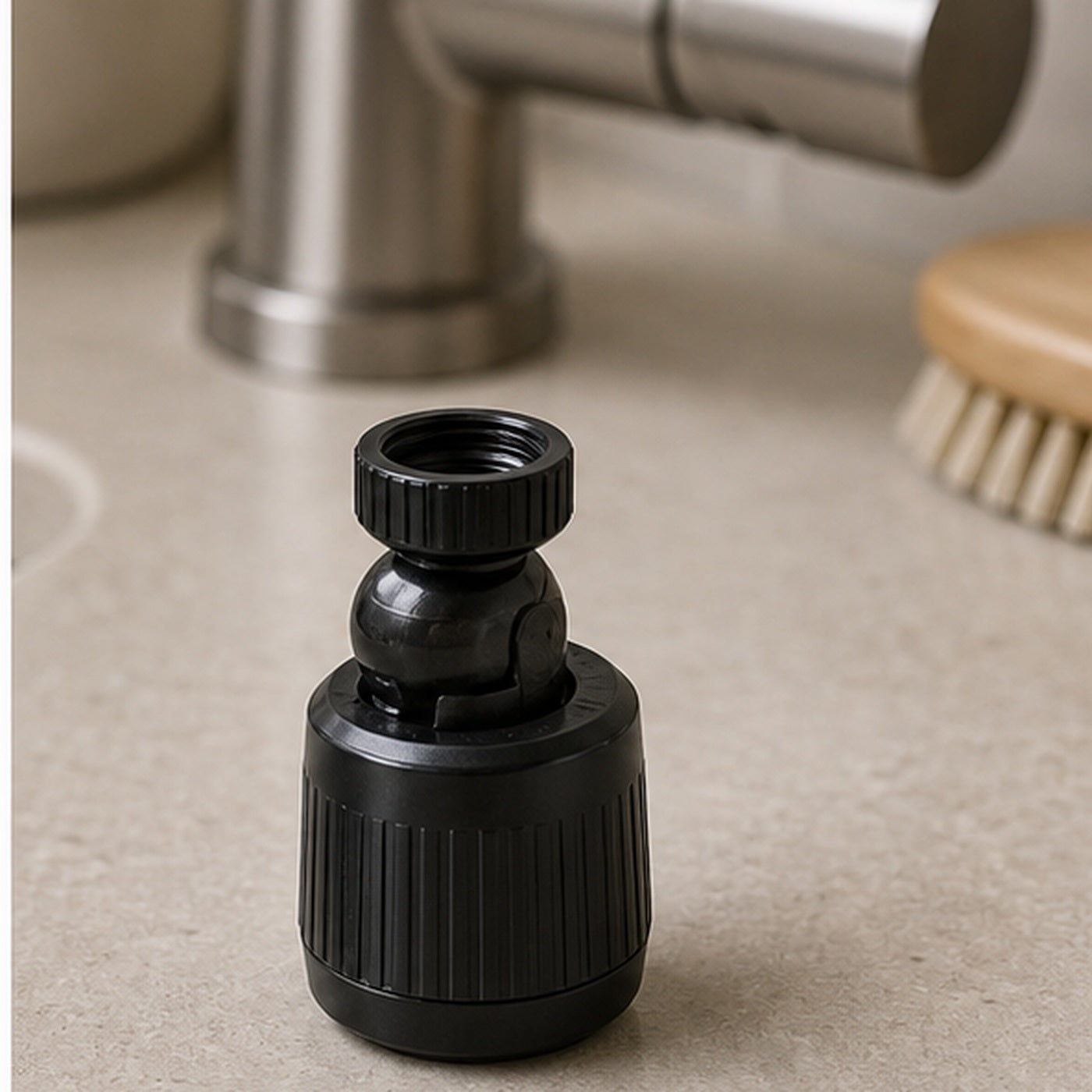 Cozy Haven Black 360 Degree Faucet Aerator Filter lifestyle image 3