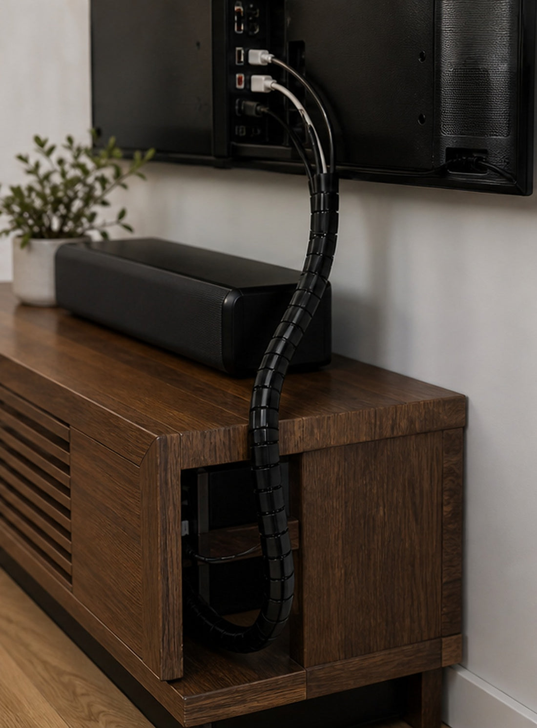 Black Flexible Cable Sleeve