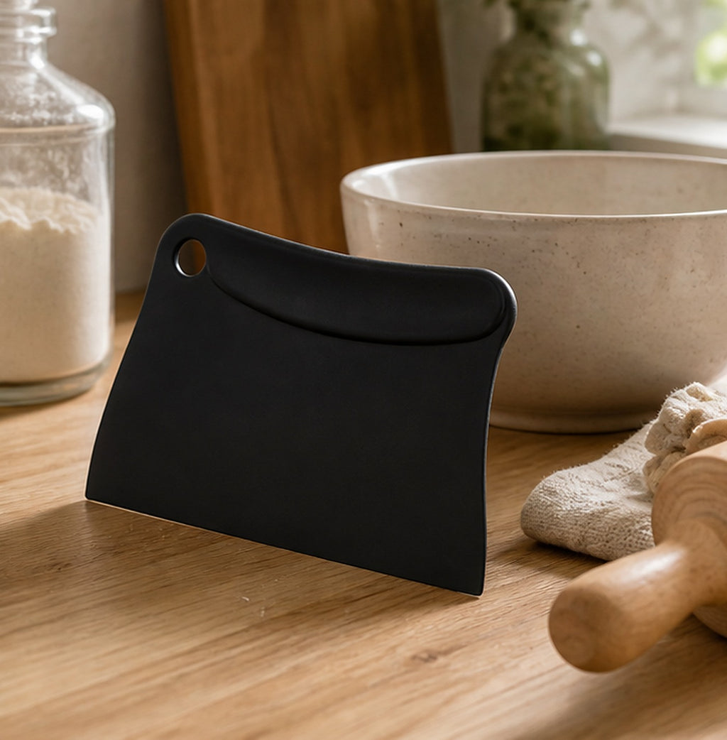 Cozy Haven Black Flexible Dough Scraper lifestyle image 3