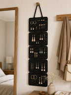 Cozy Haven Black Hanging Jewelry Organizer organized storage view 3