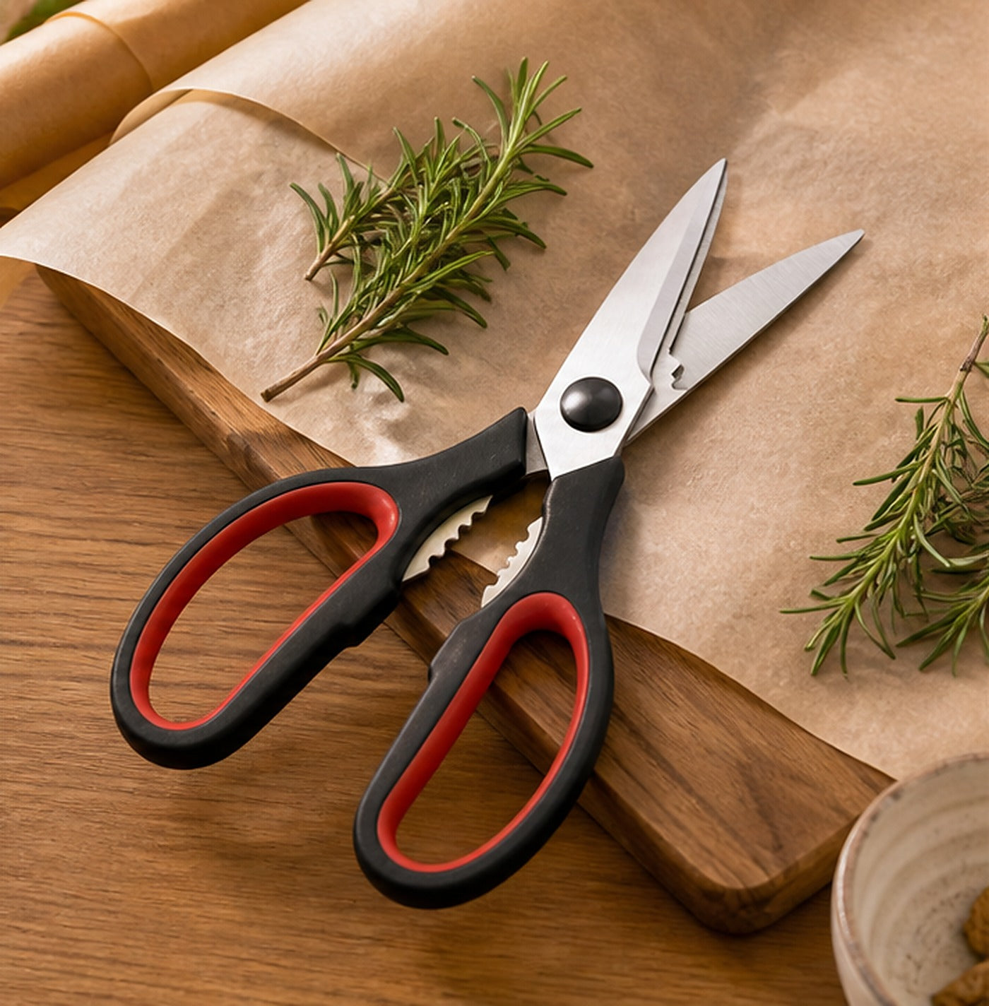 Cozy Haven Black Kitchen Scissors lifestyle image 2