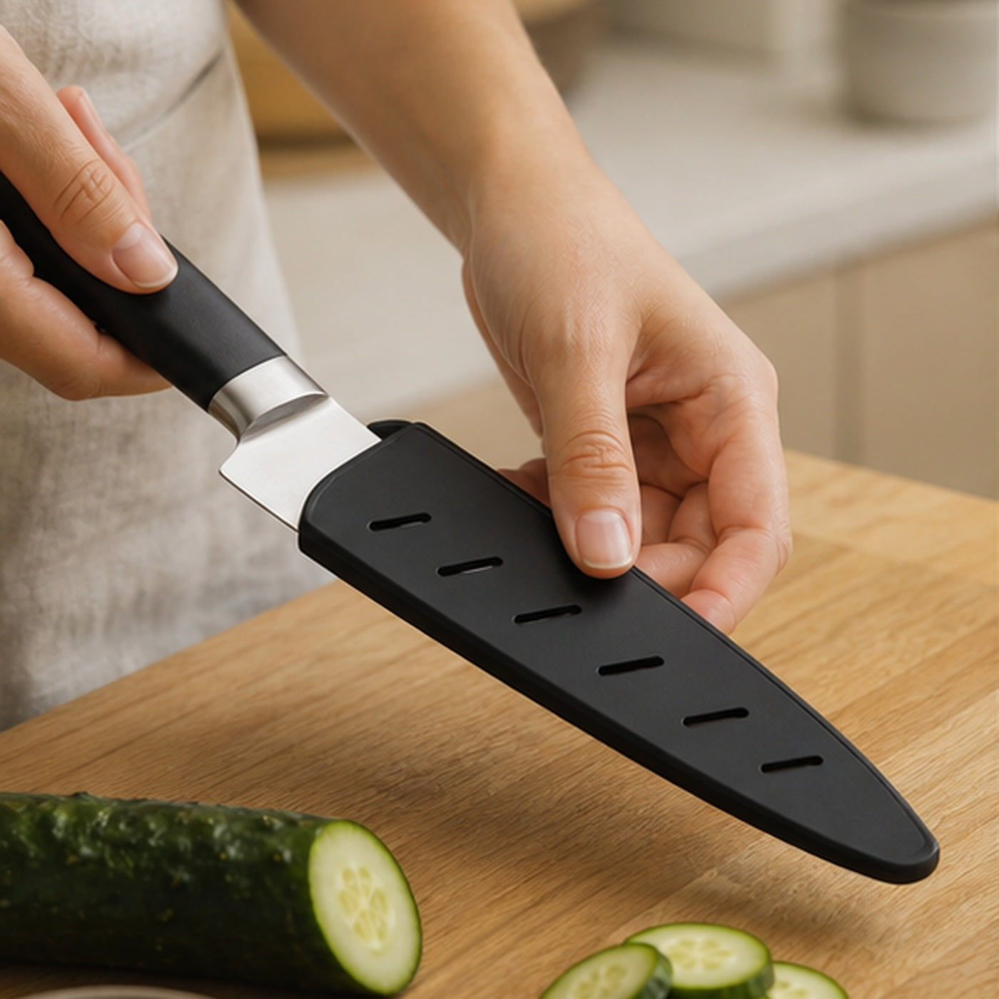 Cozy Haven Black Knife Blade Guards lifestyle image 1