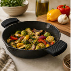 Cozy Haven Black Silicone Pot Handle Covers - 2 Piece Set styled kitchen view 1