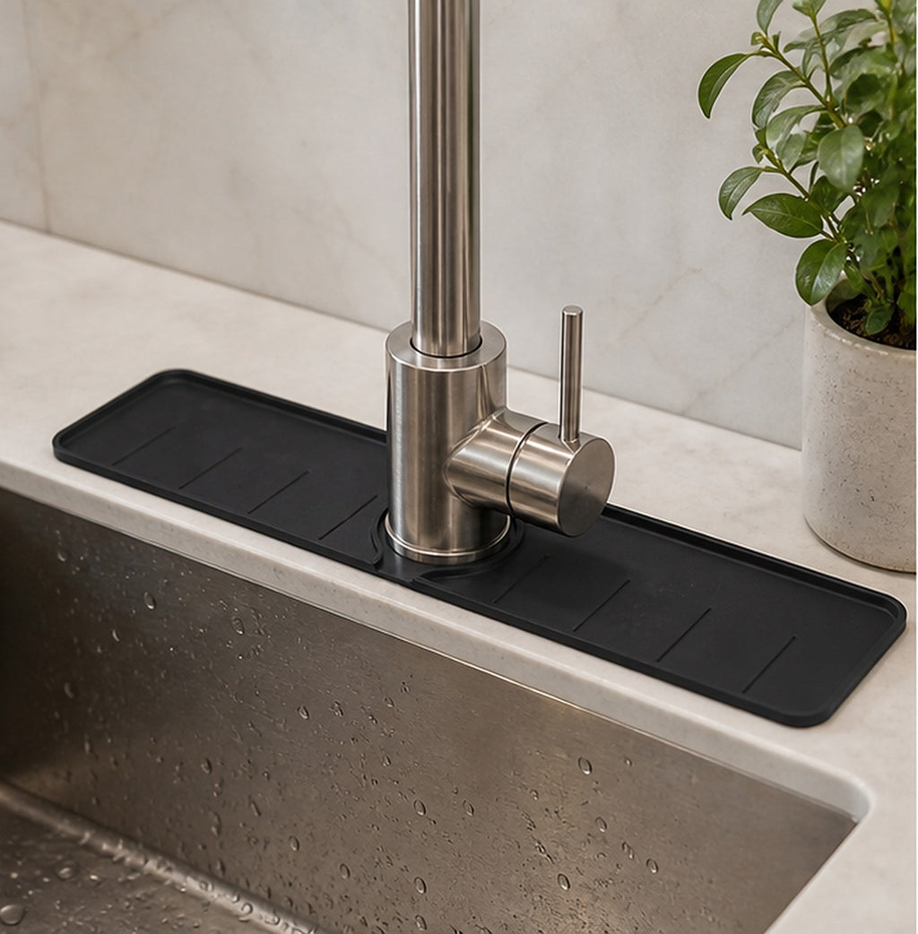 Cozy Haven Black Silicone Sink Splash Guard lifestyle image 1